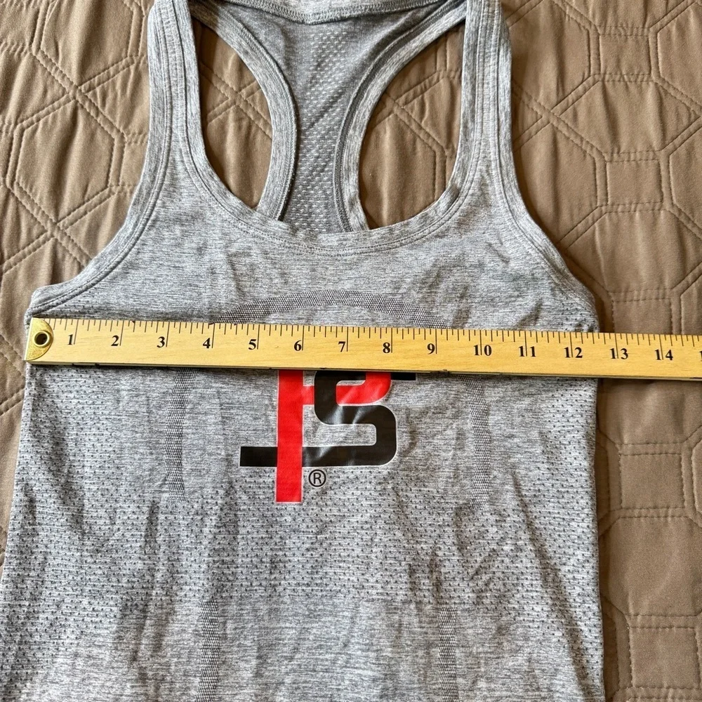 Lululemon Swiftly Racerback Tank Womens 2 Gray ProSkills Logo Running Workout